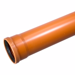 Wavin PVC kloakrør 200x6000mm SN4 EN13476