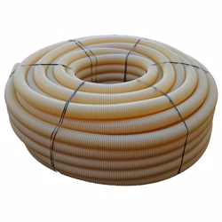 Uponor drænrør 92/80mm, 150m/rll. 1,2x6,5mm slids, hvid
