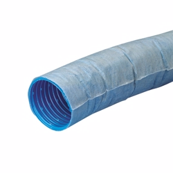 Wavin drænrør 92/80mm, 50m/rll. med geotekstil, 2,5x5mm slids, blå