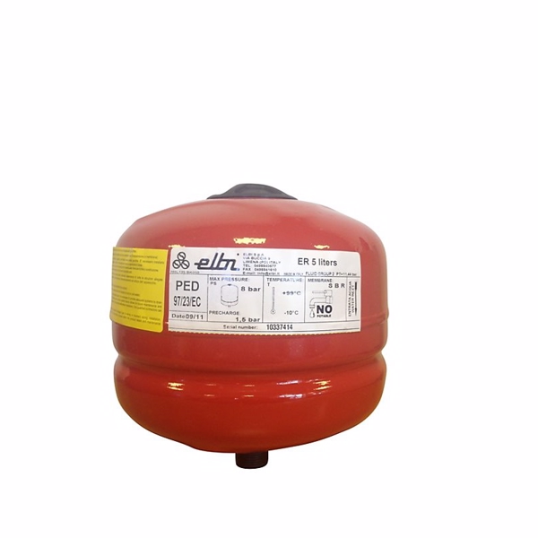KNE Elbi trykeksp. Beholder 5 liter. Arb. tryk 8 bar