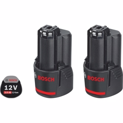 Bosch batterisæt 12V 1600A00X7D, 2x3,0Ah batterier, i karton 