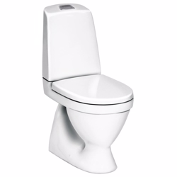 Gustavsberg Nautic 1500 HF toilet. Med åben skyllerand. Skjult S-lås og Hygienic Flush