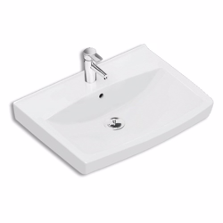 Ifö Spira vask lige 570 x 435 mm. uden hanehul med overløb