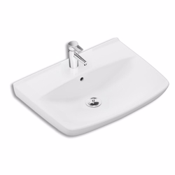 Ifö Spira vask lige 600 x 445 mm. med hanehul med overløb