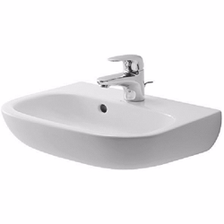 Duravit D-Code vask 45x34cm med hanehul og overløb