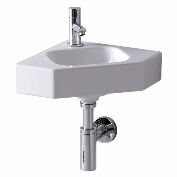 Ifö Icon hjørnehåndvask, 330x330 mm - hvid