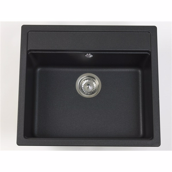 Juvel nemo, sort granit, N-100, Onyx med strainer