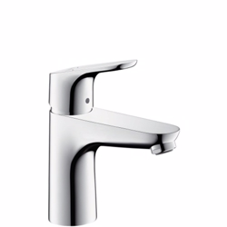 Hansgrohe Focus 1-grebs håndvaskarmatur 100, med løft op