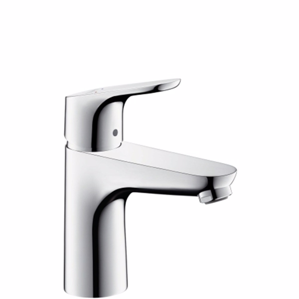 Hansgrohe Focus 1-grebs håndvaskarmatur 100, med løft op
