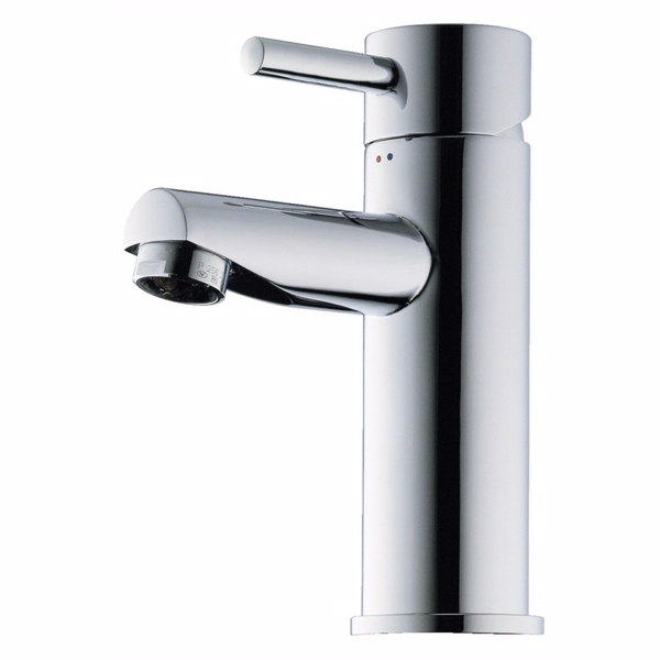 Børma A1 Håndvaskarmatur stainless look 1-grebs med bundventil