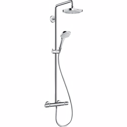 Croma Select E180 2jet Showerp Showerpipe krom/hvid HG nr. 27256
