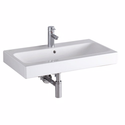 Ifö Icon håndvask med hanehul og overløb, 750x485 mm